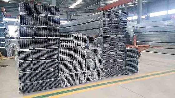 A tubulação de aço do SOLDADO de Q345 ST37 soldou o tubo do quadrado do ferro galvanizado