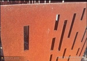 Tamanho personalizado de Corten chapa metálica de aço resistente à corrosão para a paisagem
