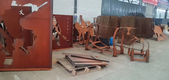 Folhas de metal resistentes exteriores de SPA-H Corten com Rusty Finish