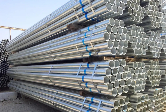 Padrão galvanizado tubular soldado do aço ASTM GB BS para a tubulação da estrutura