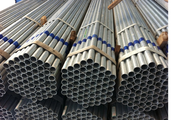 Padrão galvanizado tubular soldado do aço ASTM GB BS para a tubulação da estrutura